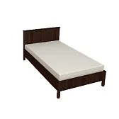 Sherlock 44 (спальня) Кровать (1200) Орех шоколадный