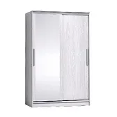 Strike 1350 Шкаф-купе зеркало/лдсп Ясень анкор светлый