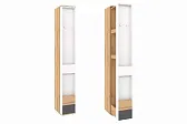 Лойс 85 (молодежная) Шкаф МЦН Дуб золотистый/Белый/Графит//