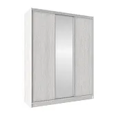 Шкаф-купе 1800 Домашний зеркало/лдсп Ясень Анкор светлый