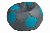 Кресло-Мешок "Мяч" (85*85) съемный чехол (Серо-бирюзовый) НЕЙЛОН