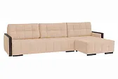 Диван Линкольн (ДУ) 1 кат. Aqua 03 (светло-бежевый велюр)