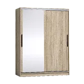 Strike 1600 Шкаф-купе зеркало/лдсп Дуб сонома