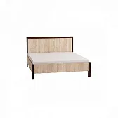 BAUHAUS 3 (спальня) Кровать (1400) Дуб Сонома-Орех шоколадный