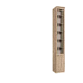 Sherlock 311 (библиотека) Шкаф для книг Левый Дуб сонома