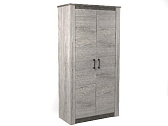 Шкаф 2-х дверный 2300 Денвер (спальня) Риббек серый / Камень темный (11724)