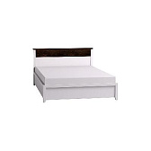 Норвуд 33 (спальня) Кровать 1400 Белый - Орех шоколадный