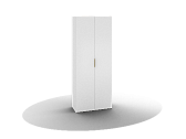 FEDERICA ШБ-02 шкаф для белья Белый бриллиант/Белый бриллиант