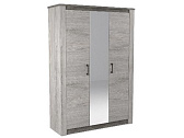 Шкаф 3-х дверный Денвер (спальня) Риббек серый / Камень темный (11711)